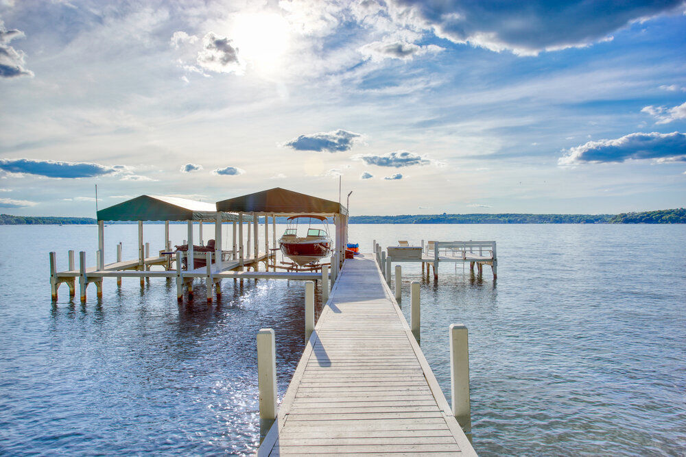 Two Covered and Lifted Boat Slips